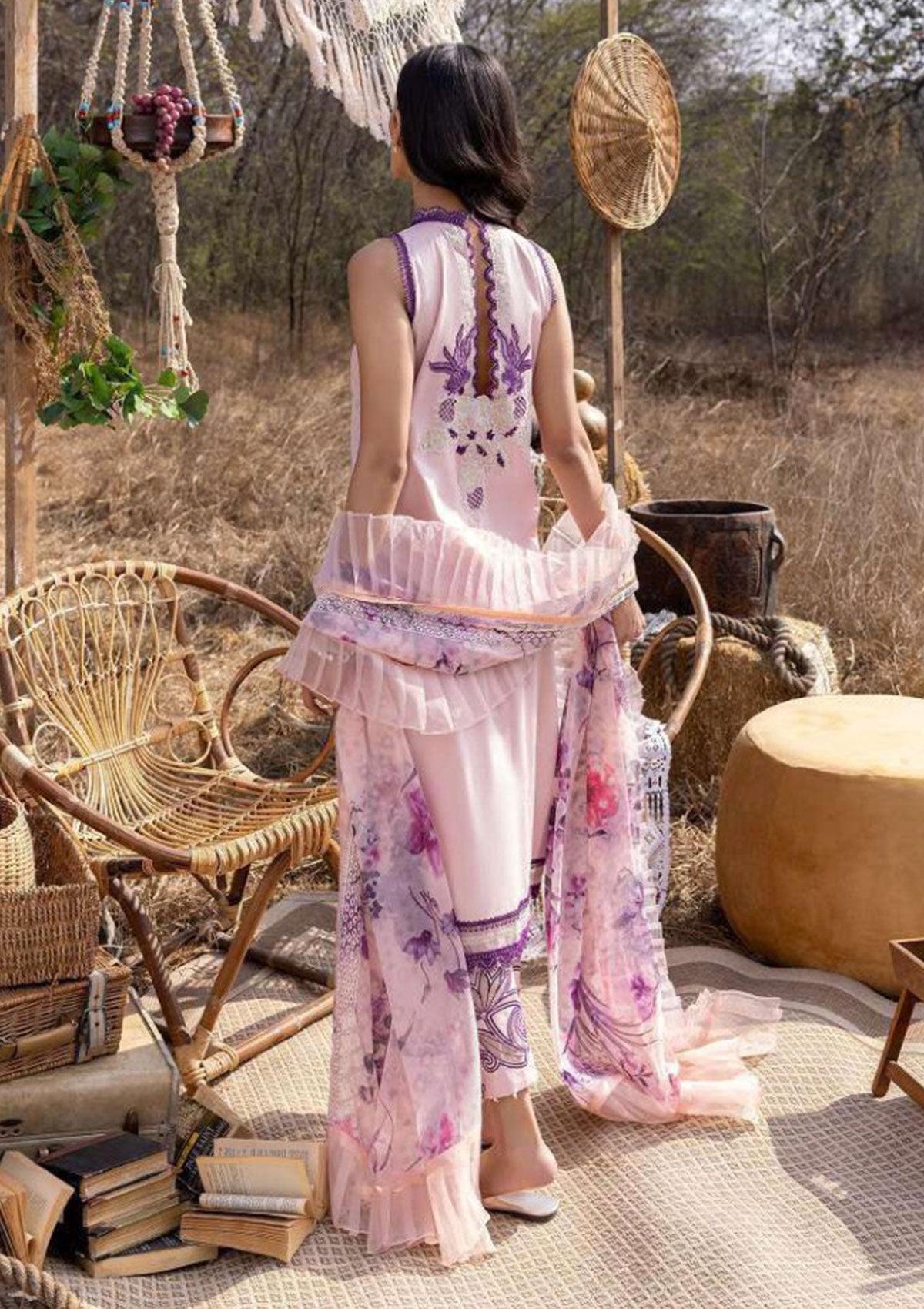 Lawn Collection - Asifa & Nabeel - Aleyna - ASL#08 (Zinnia) available at Saleem Fabrics Traditions