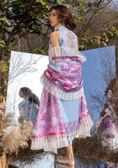 Lawn Collection - Asifa & Nabeel - Aleyna - ASL#10 (Morning Glory) available at Saleem Fabrics Traditions