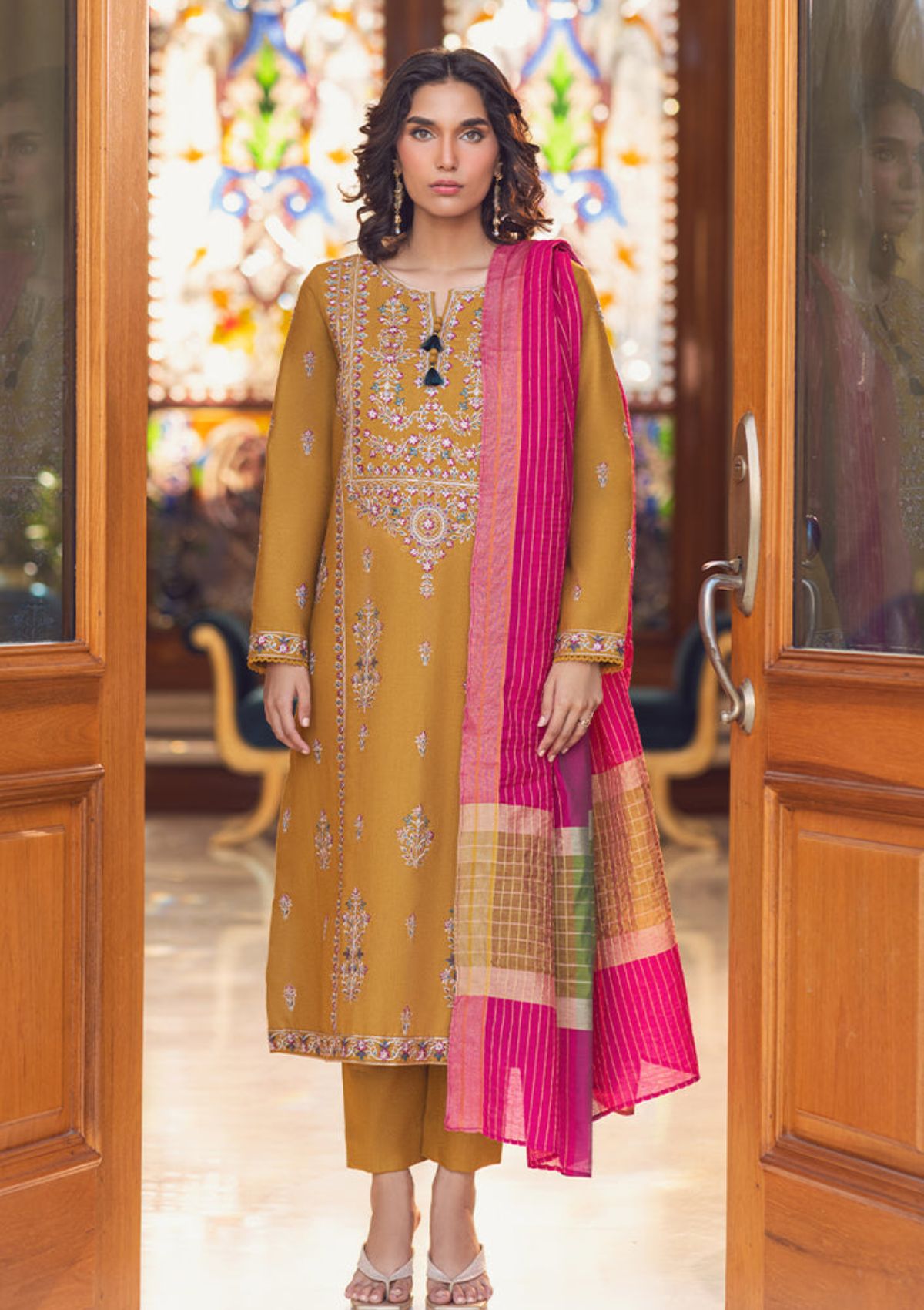 Lawn Collection - Asim Jofa - Essentials - 3Pc - AJE#1 available at Saleem Fabrics Traditions