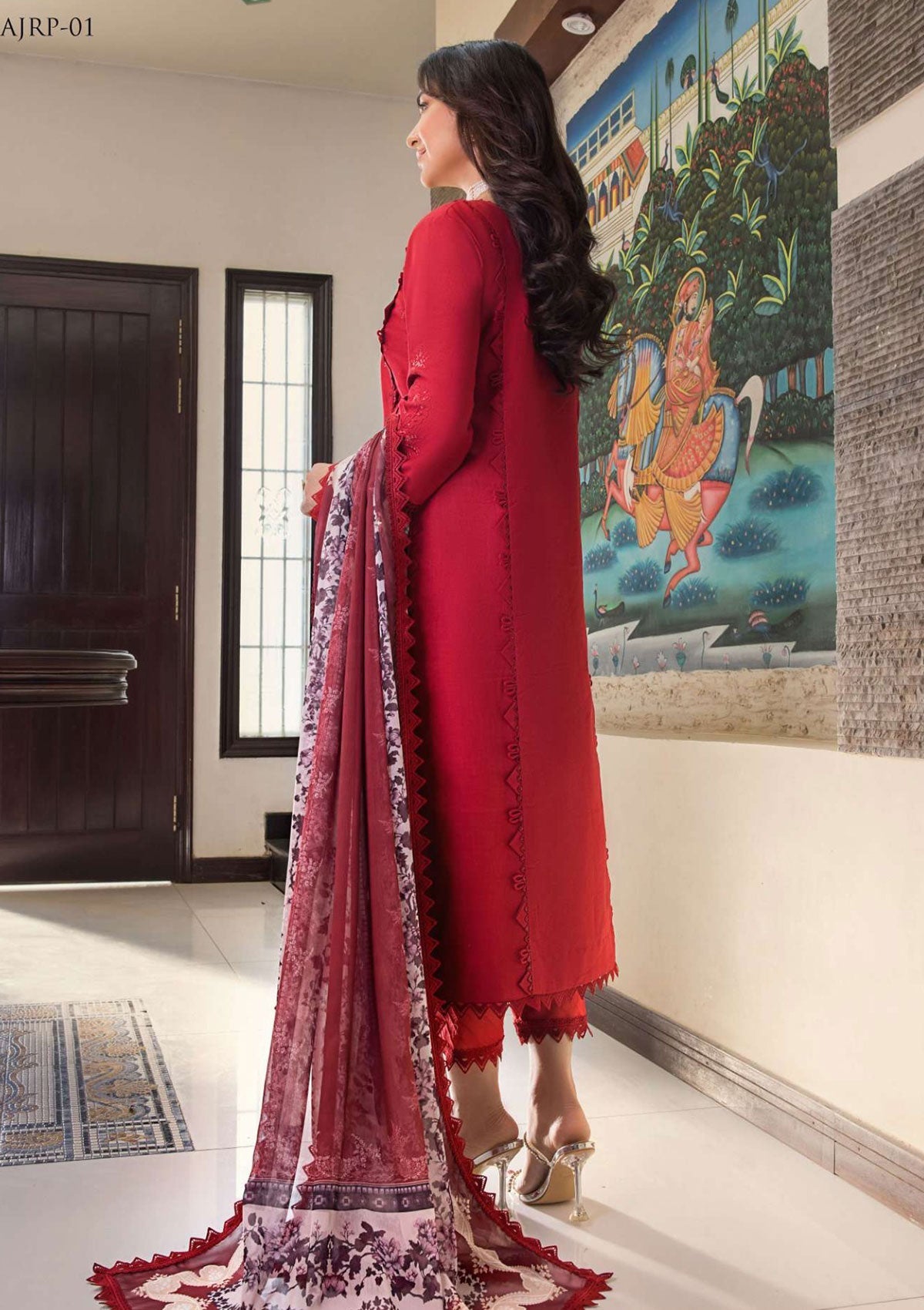Lawn Collection - Asim Jofa - Rania - AJRP#01 available at Saleem Fabrics Traditions