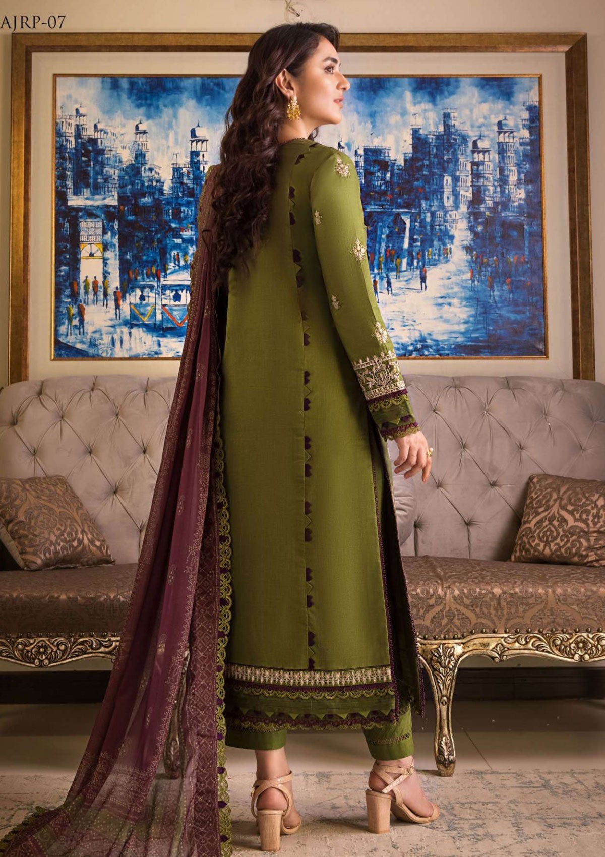 Lawn Collection - Asim Jofa - Rania - AJRP#07 available at Saleem Fabrics Traditions