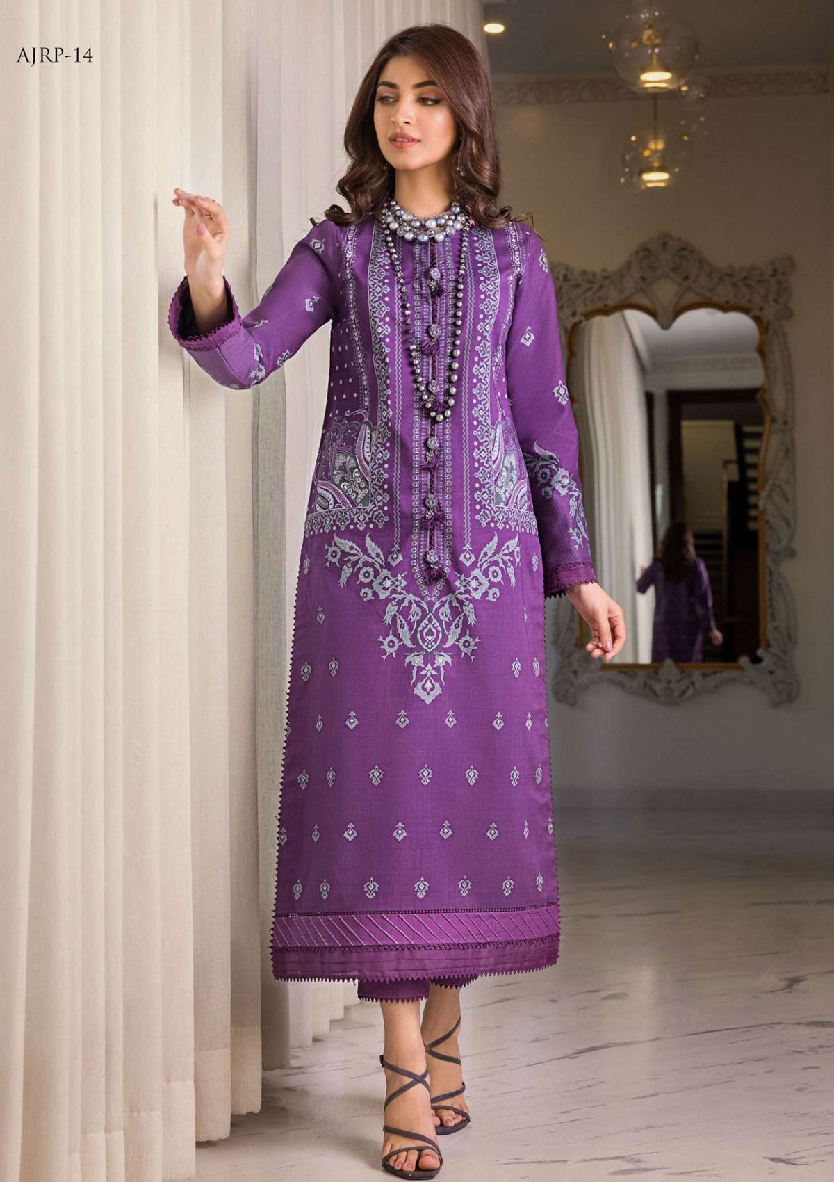 Lawn Collection - Asim Jofa - Rania - AJRP#14 available at Saleem Fabrics Traditions