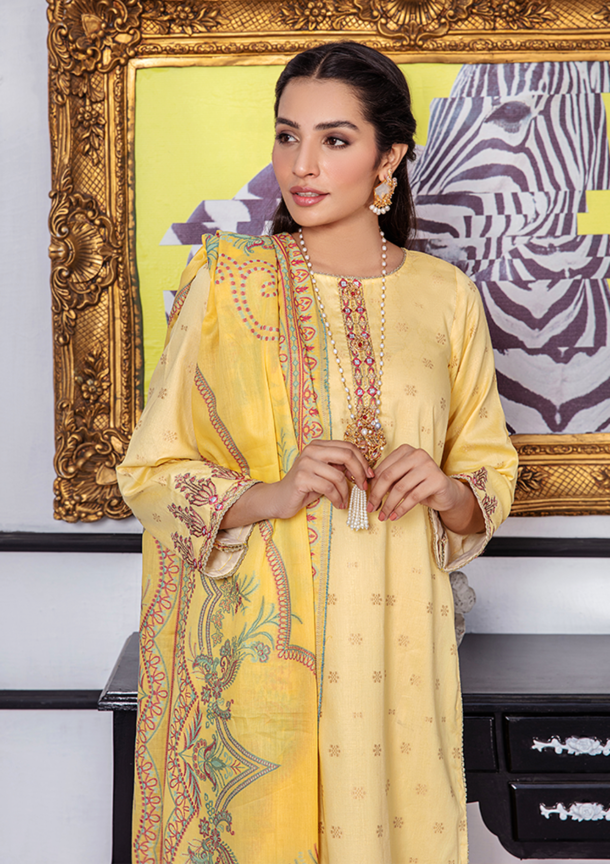 Lawn Collection - Humdum - Kalam - HK#06 available at Saleem Fabrics Traditions
