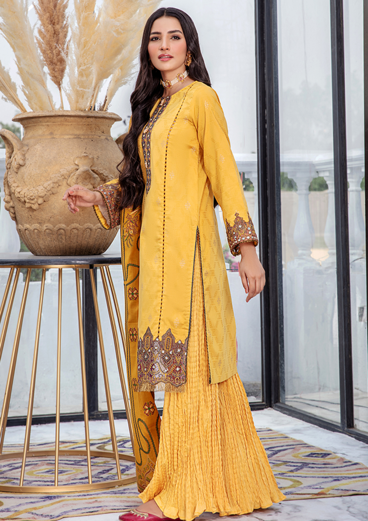 Lawn Collection - Humdum - Kalam - HK#08 available at Saleem Fabrics Traditions