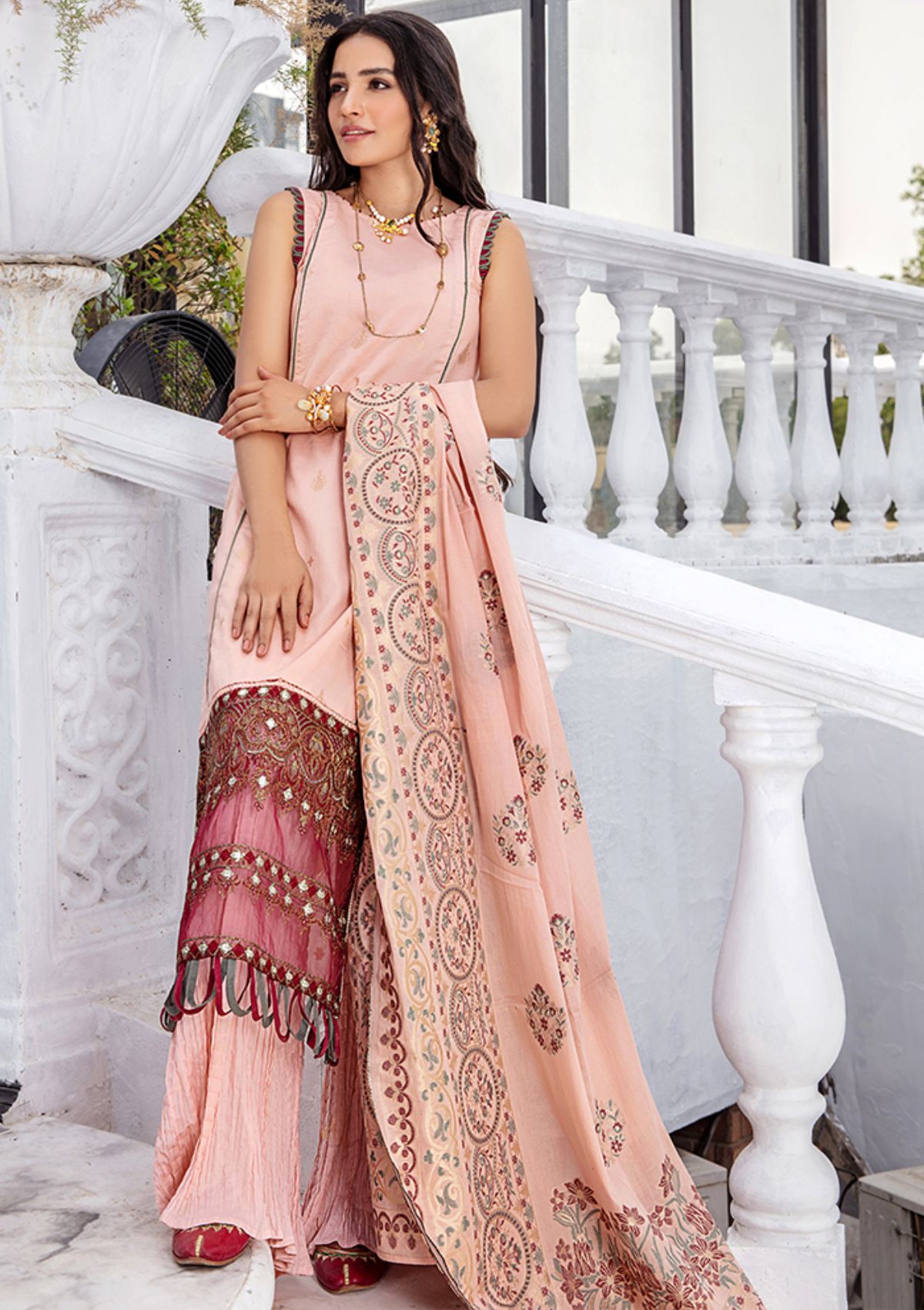 Lawn Collection - Humdum - Kalam - HK#09 available at Saleem Fabrics Traditions