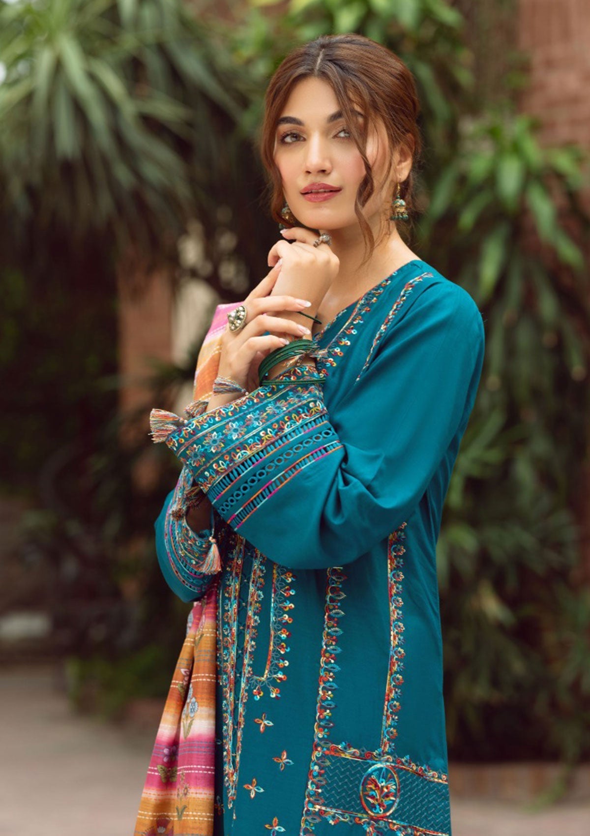 Lawn Collection - Jazmin - Iris - D#08 (Greta) available at Saleem Fabrics Traditions