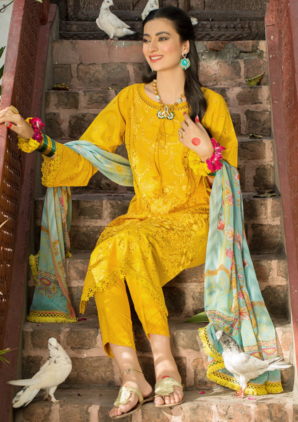 Lawn Collection - Lakhany - Eid Edit - EDE-7114 available at Saleem Fabrics Traditions