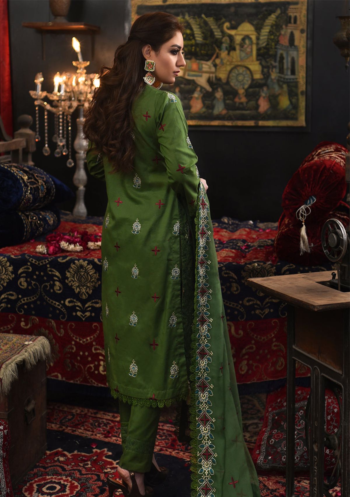 Lawn Collection - Mahunur - Luxury - MHR#06 available at Saleem Fabrics Traditions