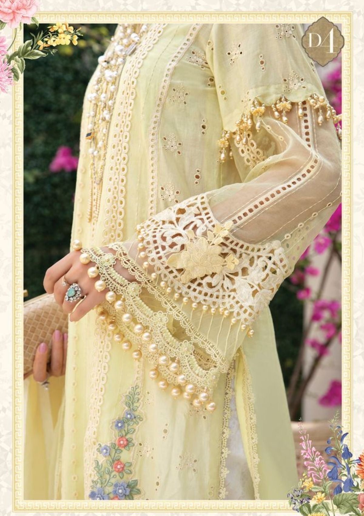 Lawn Collection - Maria B - Eid - D04 available at Saleem Fabrics Traditions