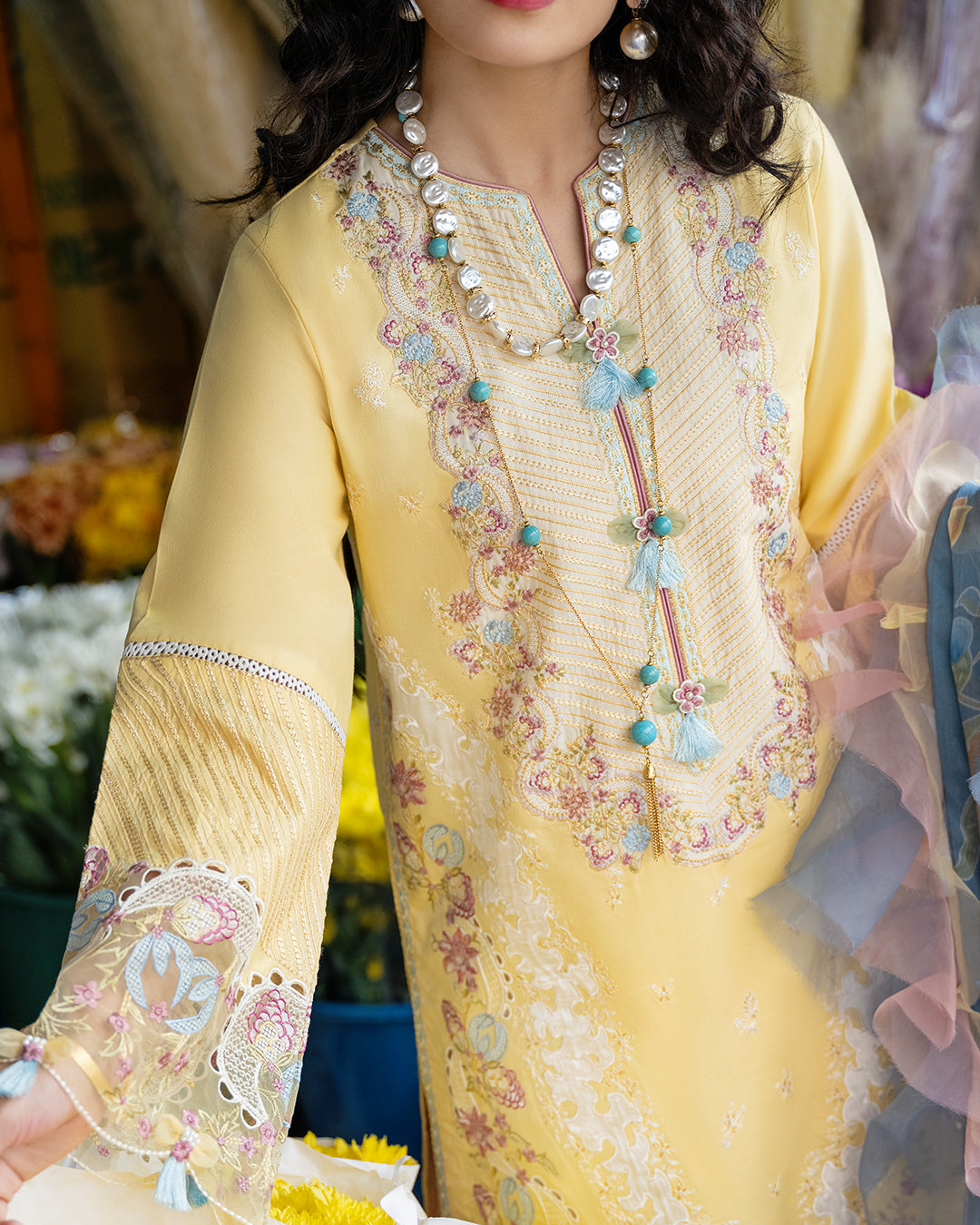 Lawn Collection - Mushq - Lawana - MSL#12 available at Saleem Fabrics Traditions