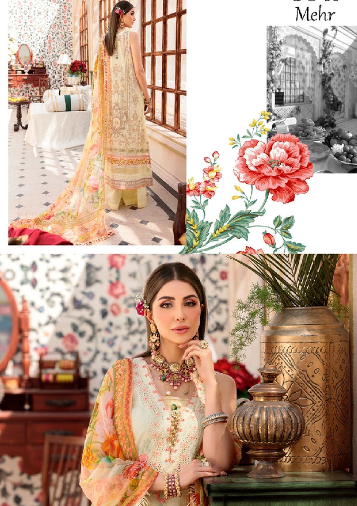 Lawn Collection - Noor - Saadia Asad - Eid - Chikankari - SA#2A available at Saleem Fabrics Traditions