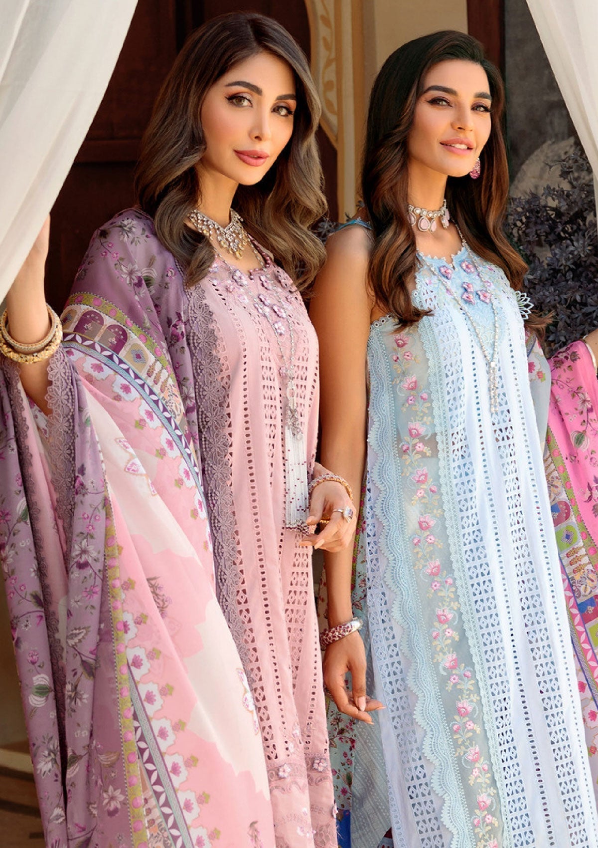 Lawn Collection - Noor - Saadia Asad - Eid - Chikankari - SA#4A available at Saleem Fabrics Traditions