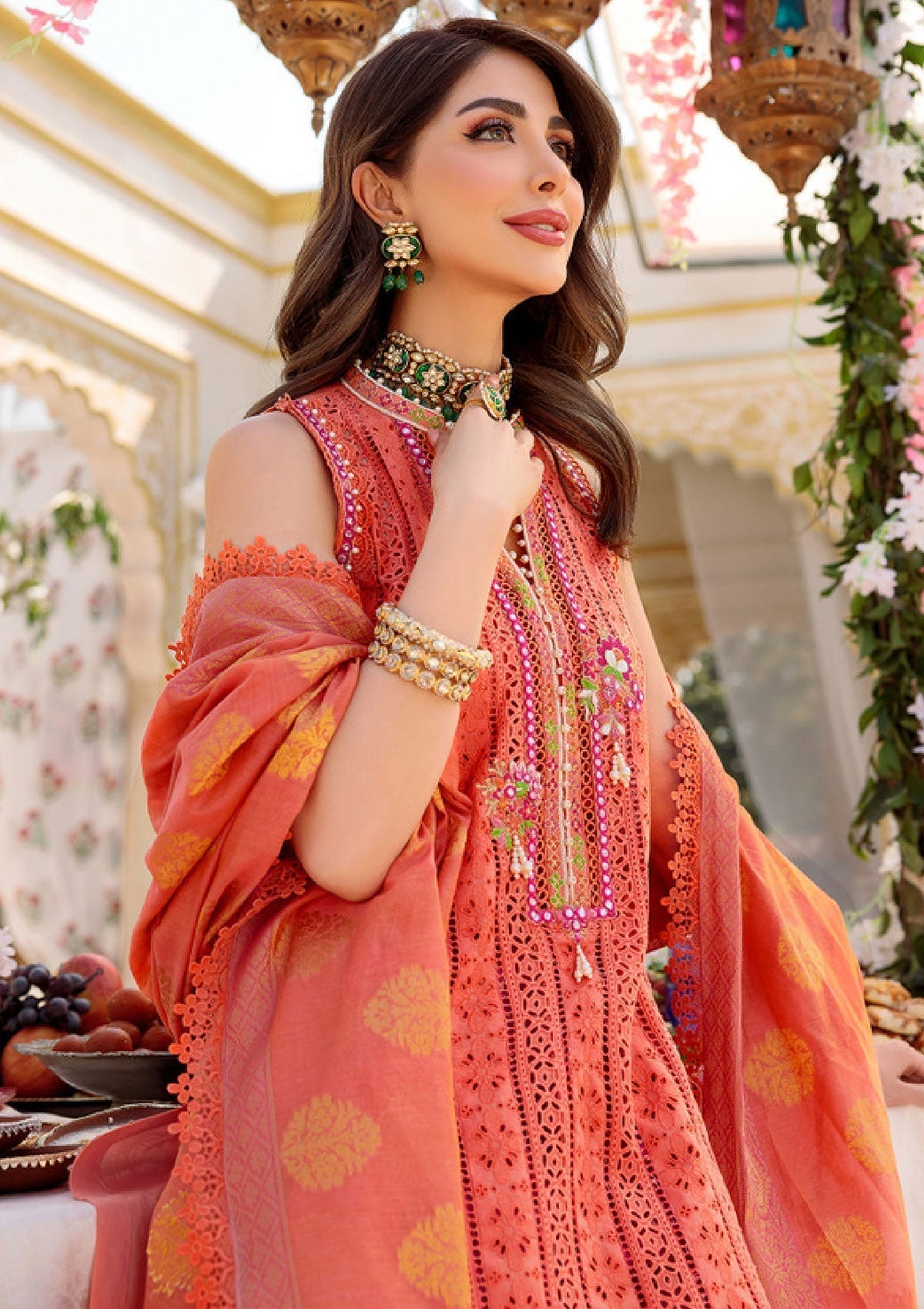 Lawn Collection - Noor - Saadia Asad - Eid - Chikankari - SA#8A available at Saleem Fabrics Traditions