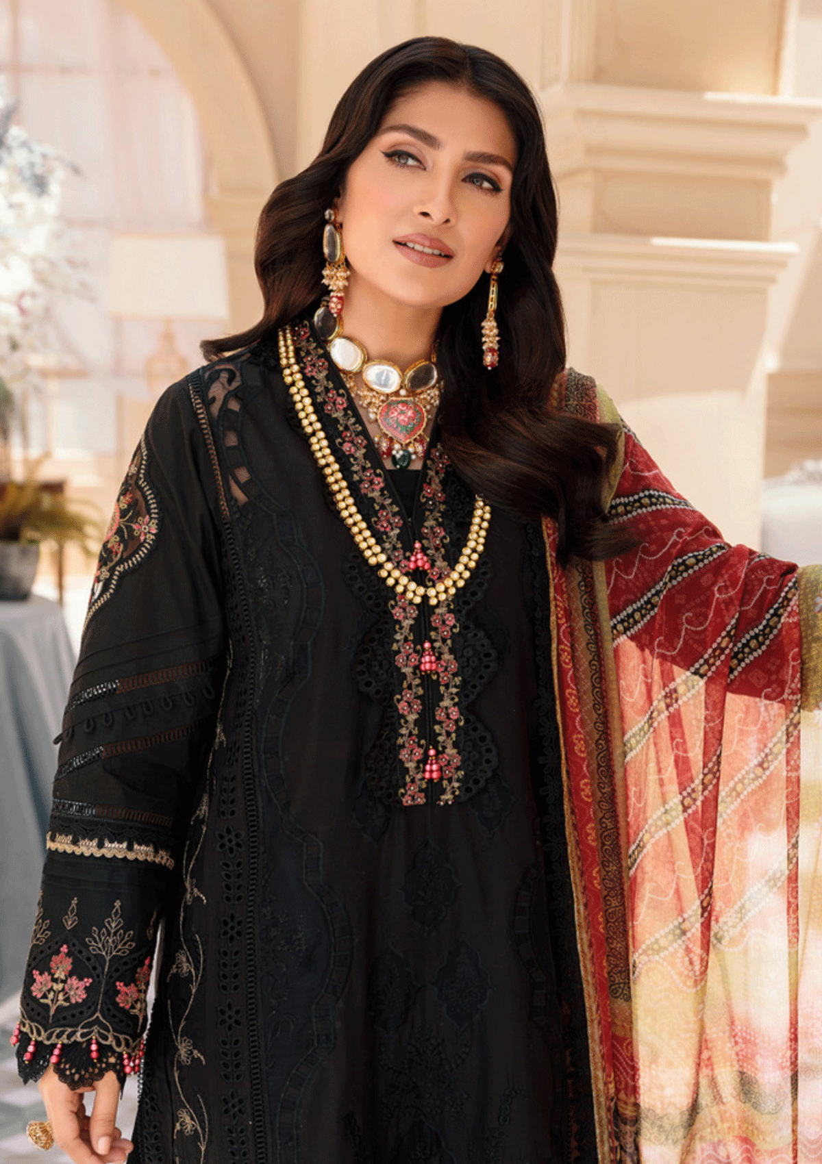 Lawn Collection - Noor - Saadia Asad - Eid - Laserkari - D#1 available at Saleem Fabrics Traditions