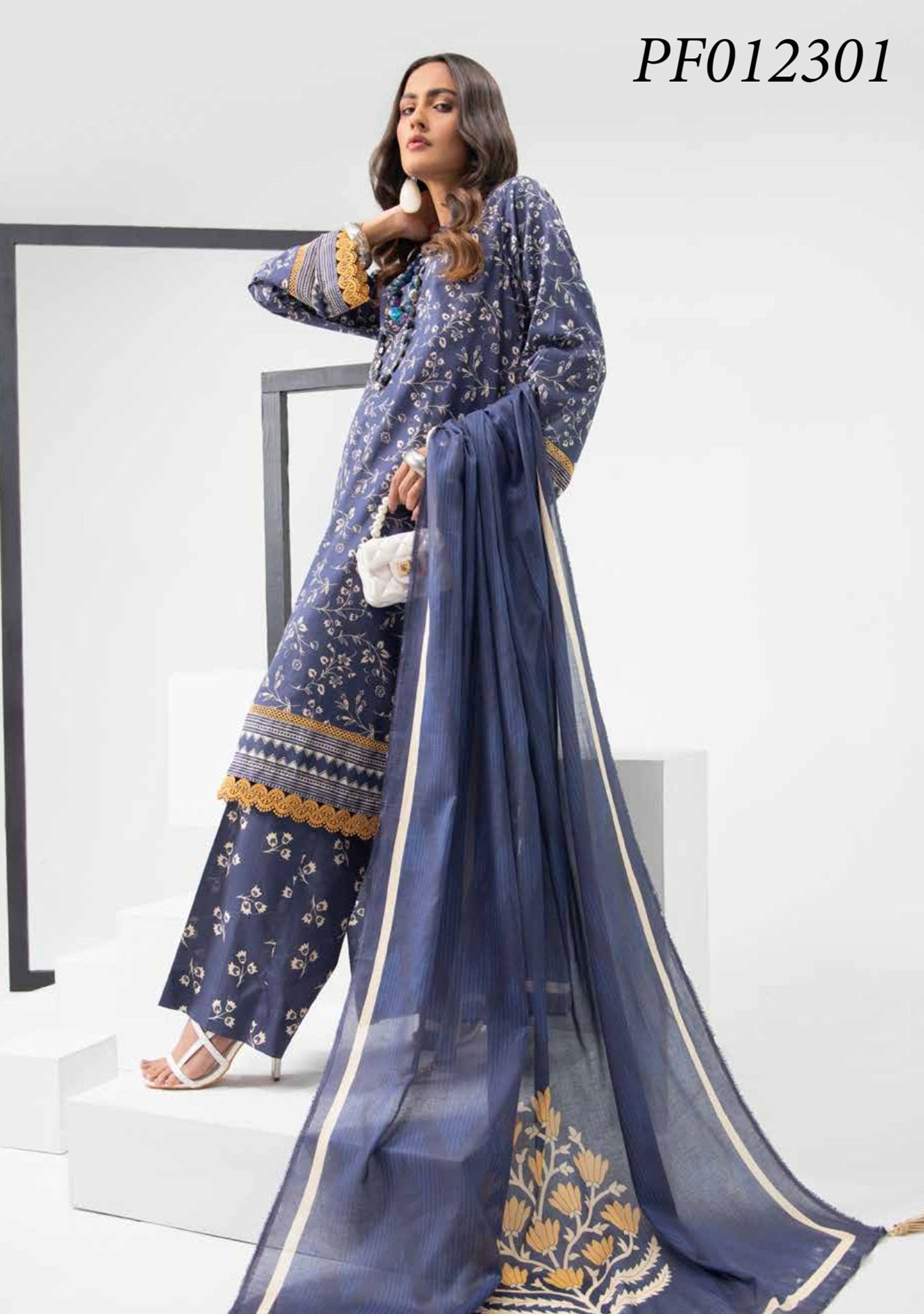 Lawn Collection - Paltar - Saanjh - PF#301 available at Saleem Fabrics Traditions