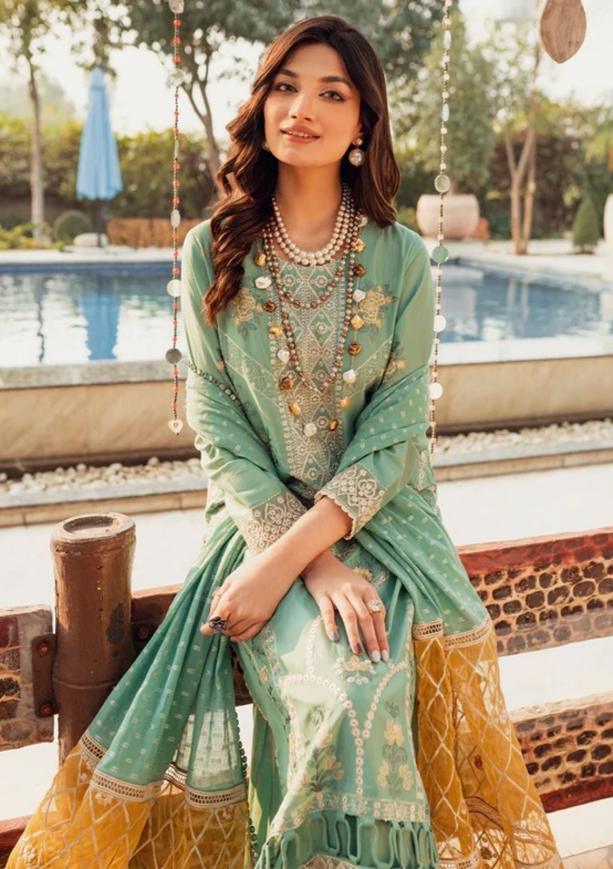 Lawn Collection - Parishay - Noor e Nazar - NNS#07 available at Saleem Fabrics Traditions