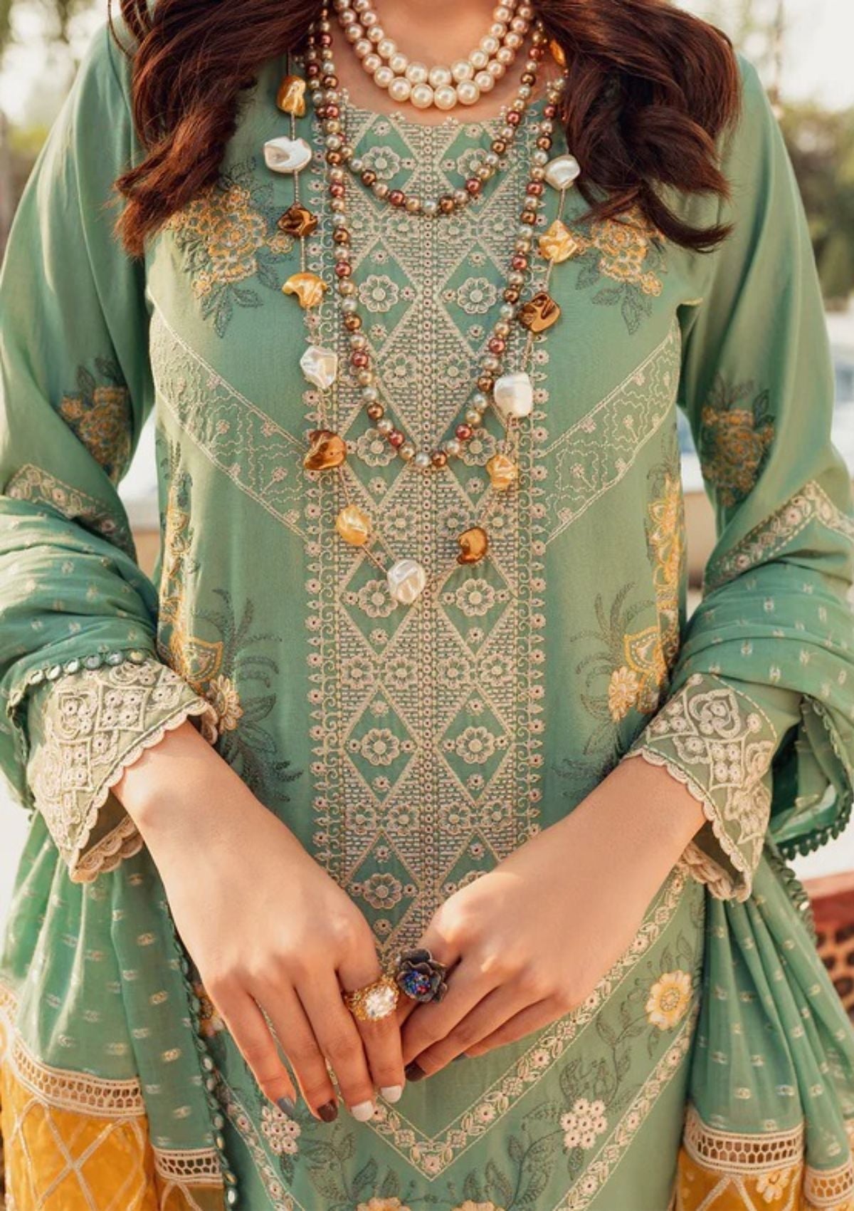 Lawn Collection - Parishay - Noor e Nazar - NNS#07 available at Saleem Fabrics Traditions