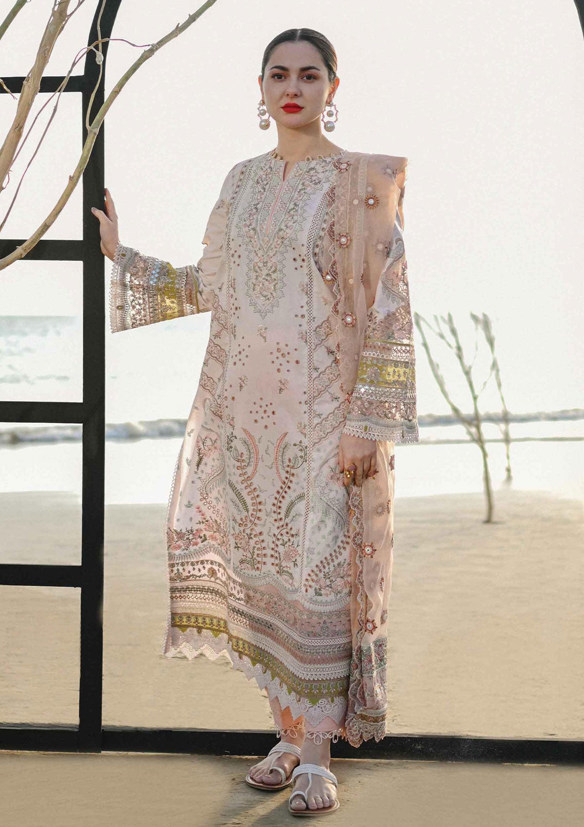 Lawn Collection - Qalamkar - Sahil - SP#14 available at Saleem Fabrics Traditions