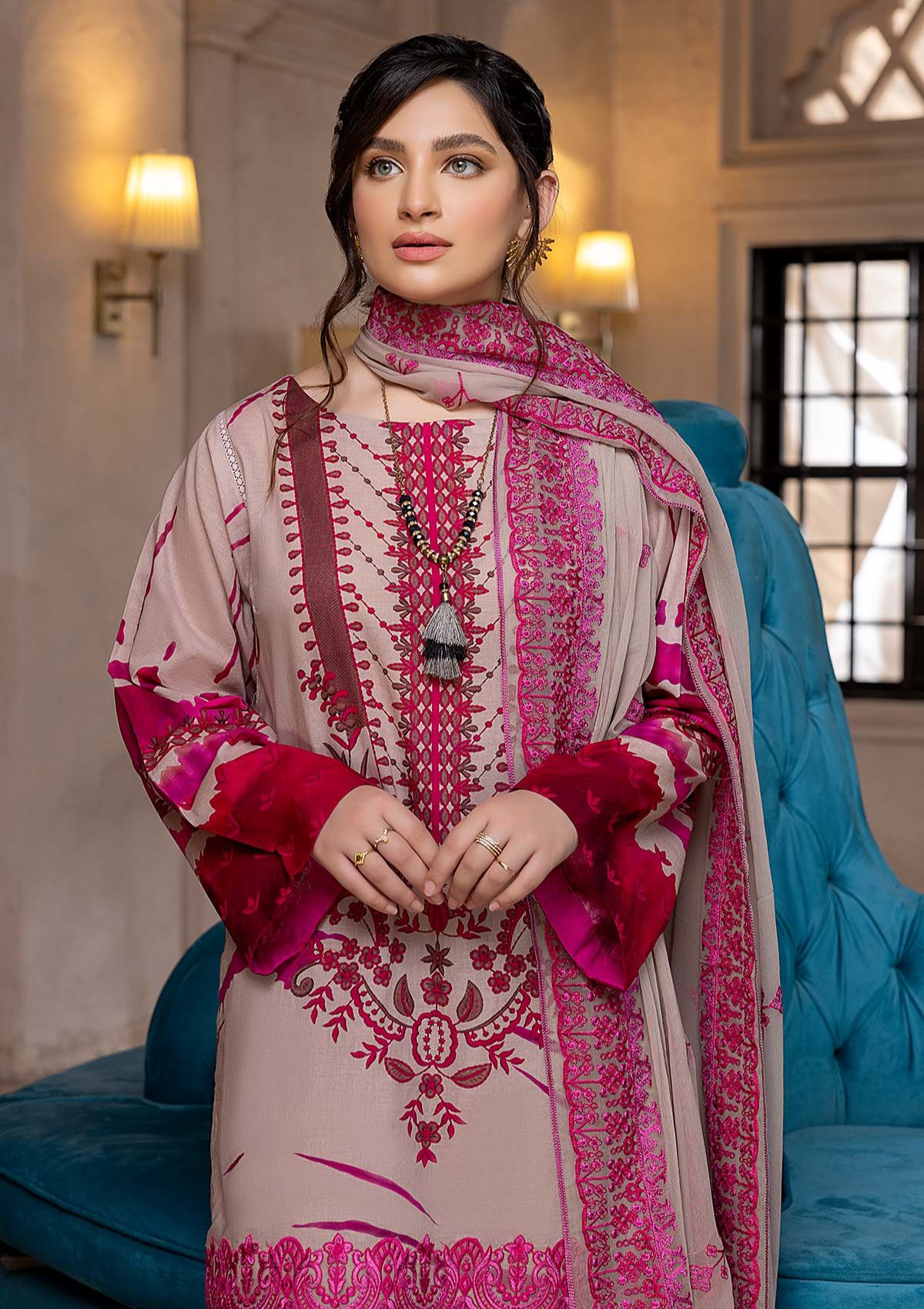 Lawn Collection - Qaus - Festive - Eid - QEE#08 available at Saleem Fabrics Traditions