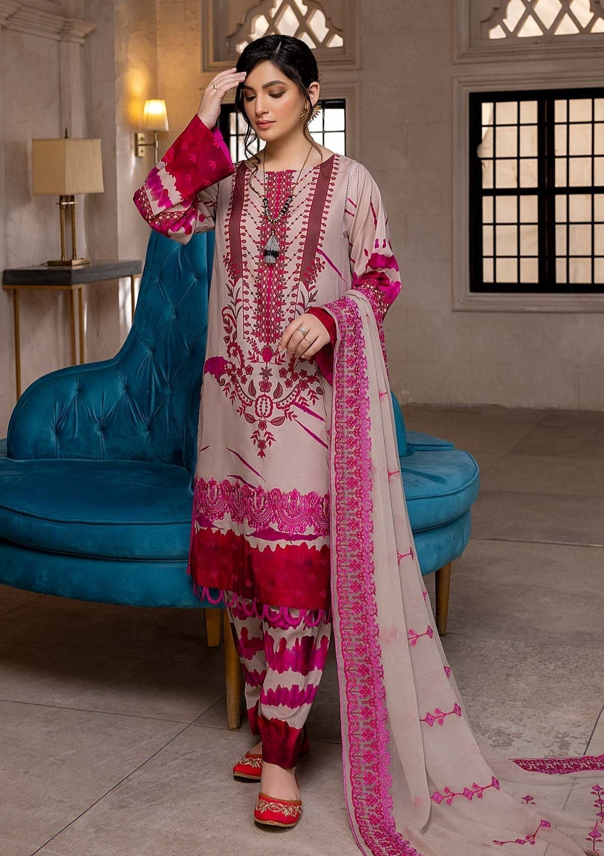 Lawn Collection - Qaus - Festive - Eid - QEE#08 available at Saleem Fabrics Traditions