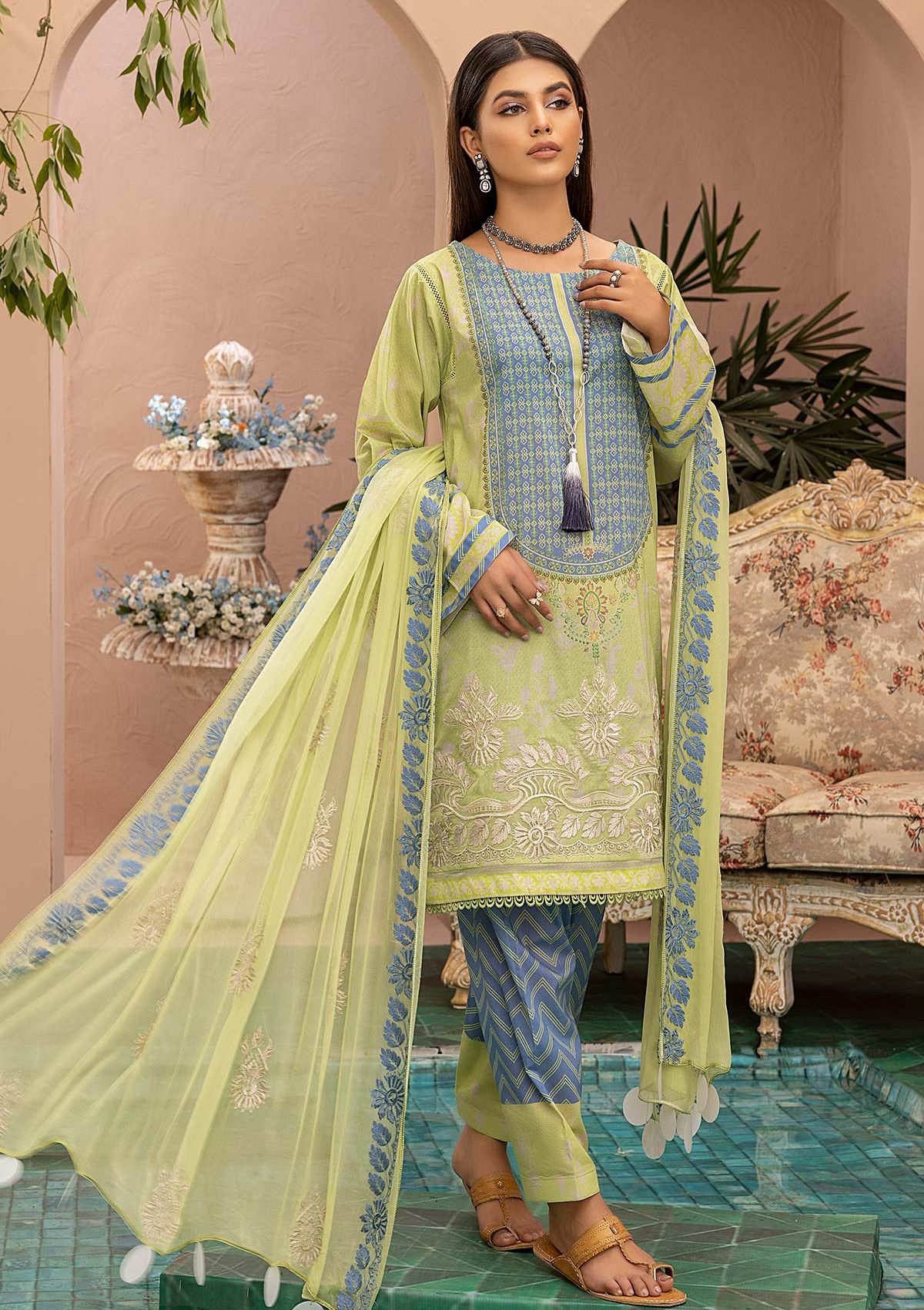 Lawn Collection - Qaus - Festive - Eid - QEE#12 available at Saleem Fabrics Traditions
