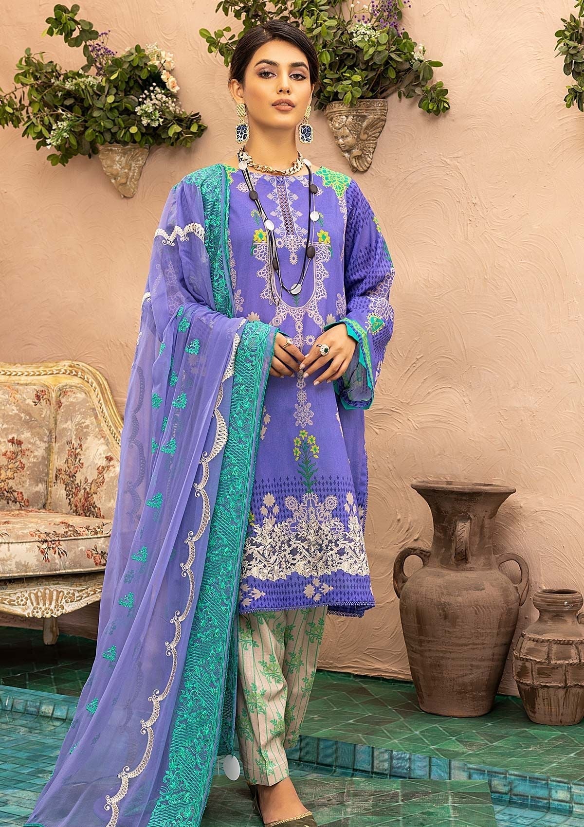Lawn Collection - Qaus - Festive - Eid - QEE#15 available at Saleem Fabrics Traditions