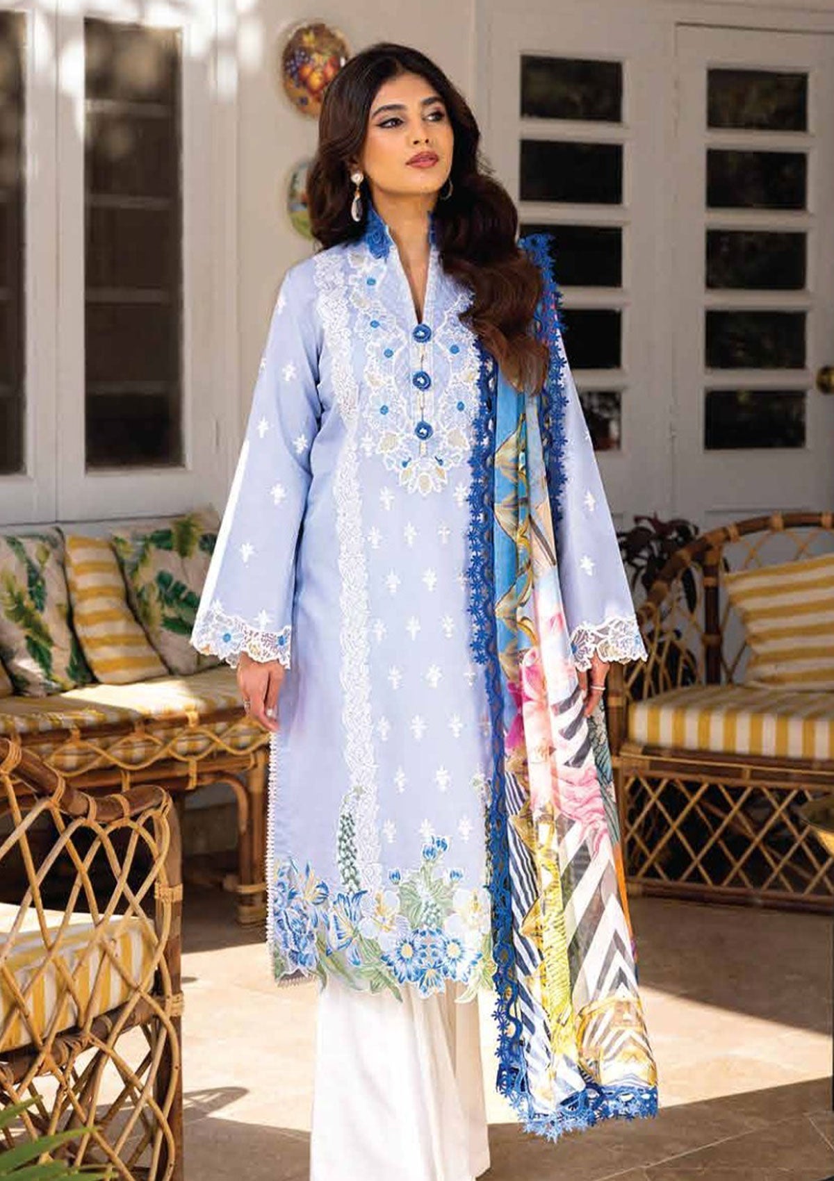 Lawn Collection - Roheenaz - Tabeer - RNT#4A available at Saleem Fabrics Traditions