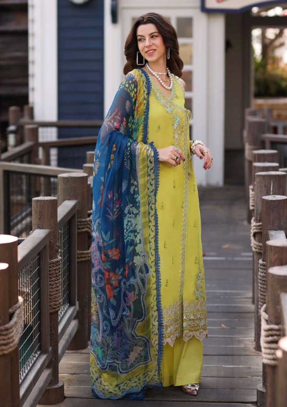 Lawn Collection - Saadia Asad - Luxe Printkari - SLP#2A available at Saleem Fabrics Traditions