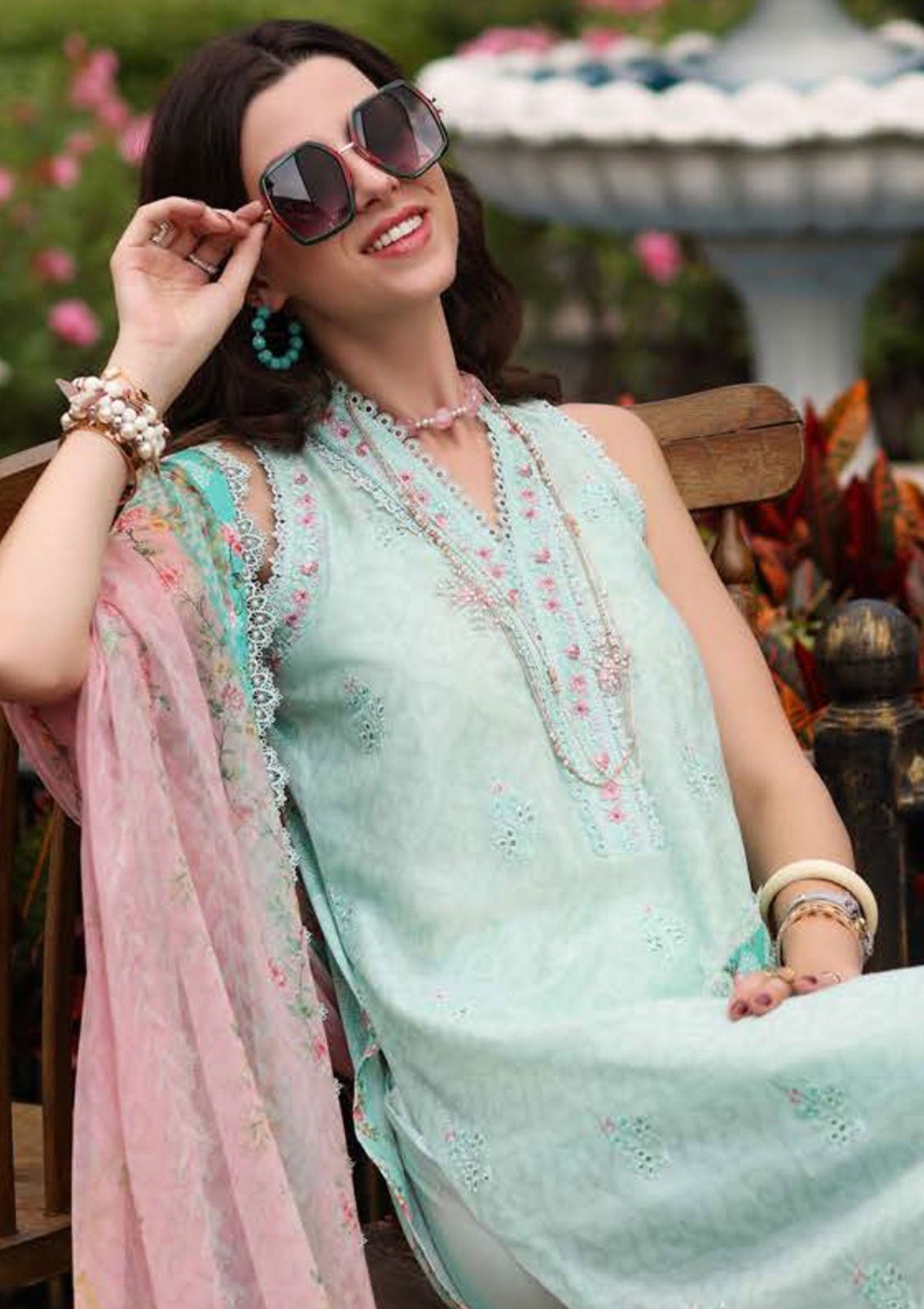 Lawn Collection - Saadia Asad - Luxe Printkari - SLP#3A available at Saleem Fabrics Traditions