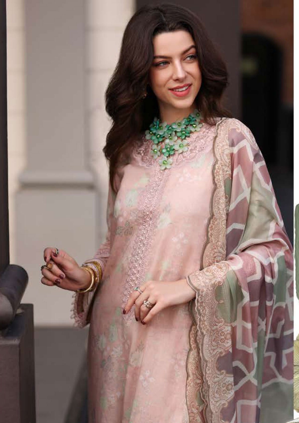 Lawn Collection - Saadia Asad - Luxe Printkari - SLP#4B available at Saleem Fabrics Traditions
