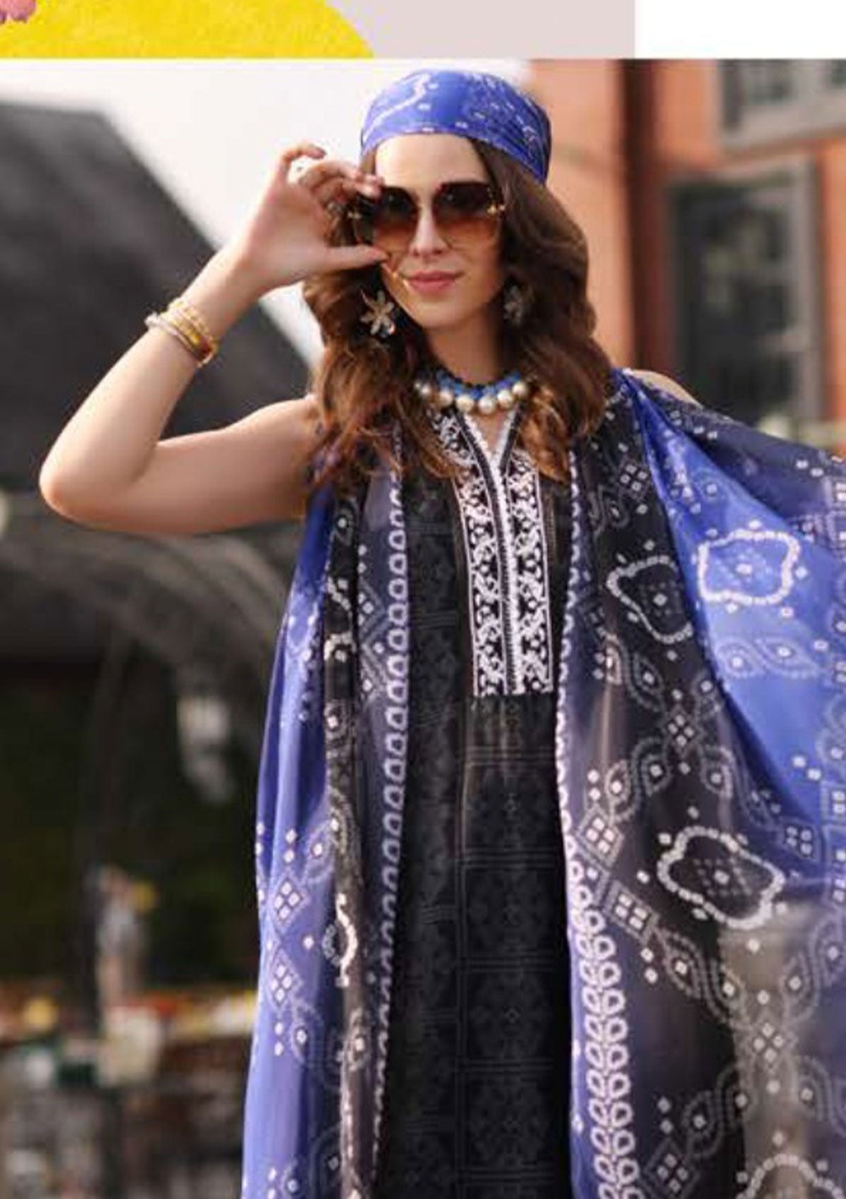 Lawn Collection - Saadia Asad - Luxe Printkari - SLP#5A available at Saleem Fabrics Traditions