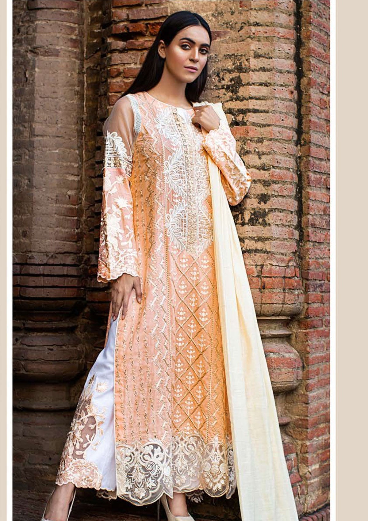 Lawn Collection - Zunuj - Saanjh - ZS#01 available at Saleem Fabrics Traditions