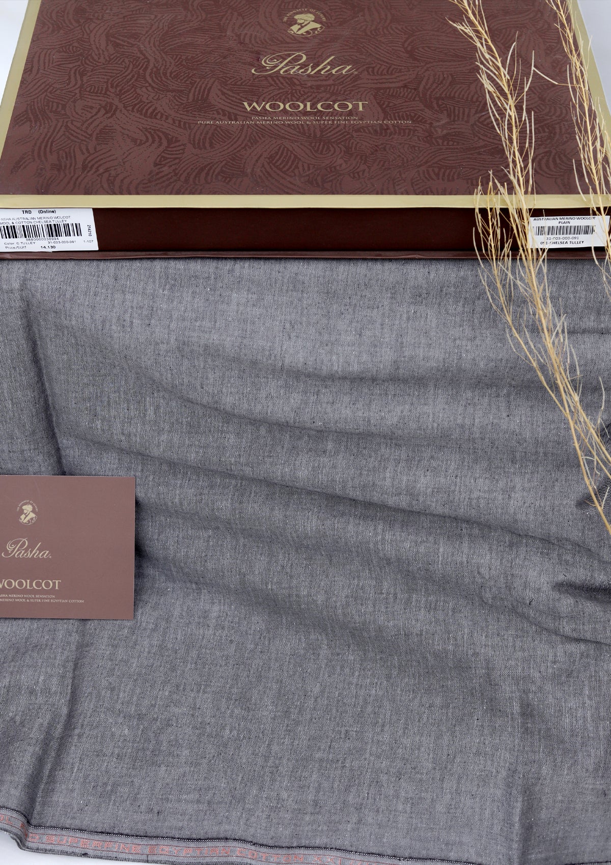 Pasha Australian Merino Woolcot Color# 091 (C Tulley) available at Saleem Fabrics Traditions