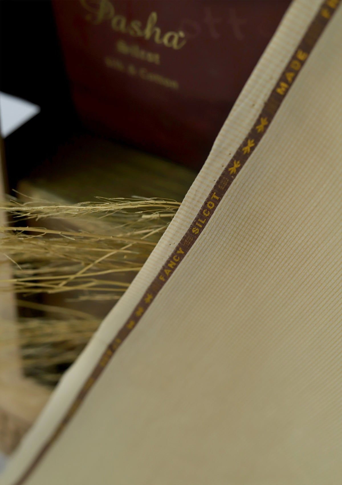 Pasha Fancy Silcot D#(C Golden) available at Saleem Fabrics Traditions