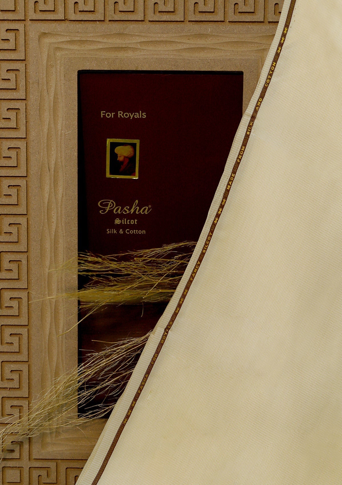 Pasha Fancy Silcot D#(C Golden) available at Saleem Fabrics Traditions