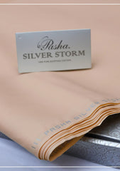 Pasha Silver Storm Plain Color#(250-Salmon Skin) available at Saleem Fabrics Traditions