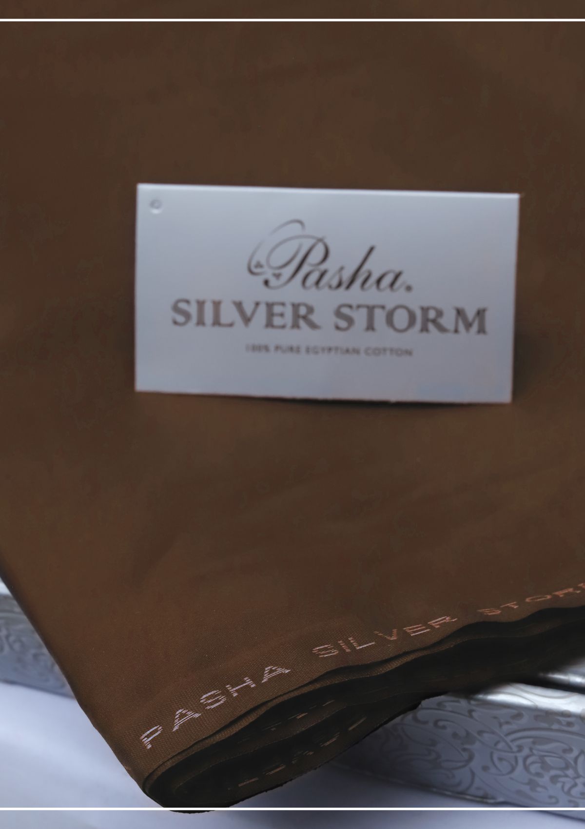Pasha Silver Storm Plain Color# (271-Mars) available at Saleem Fabrics Traditions