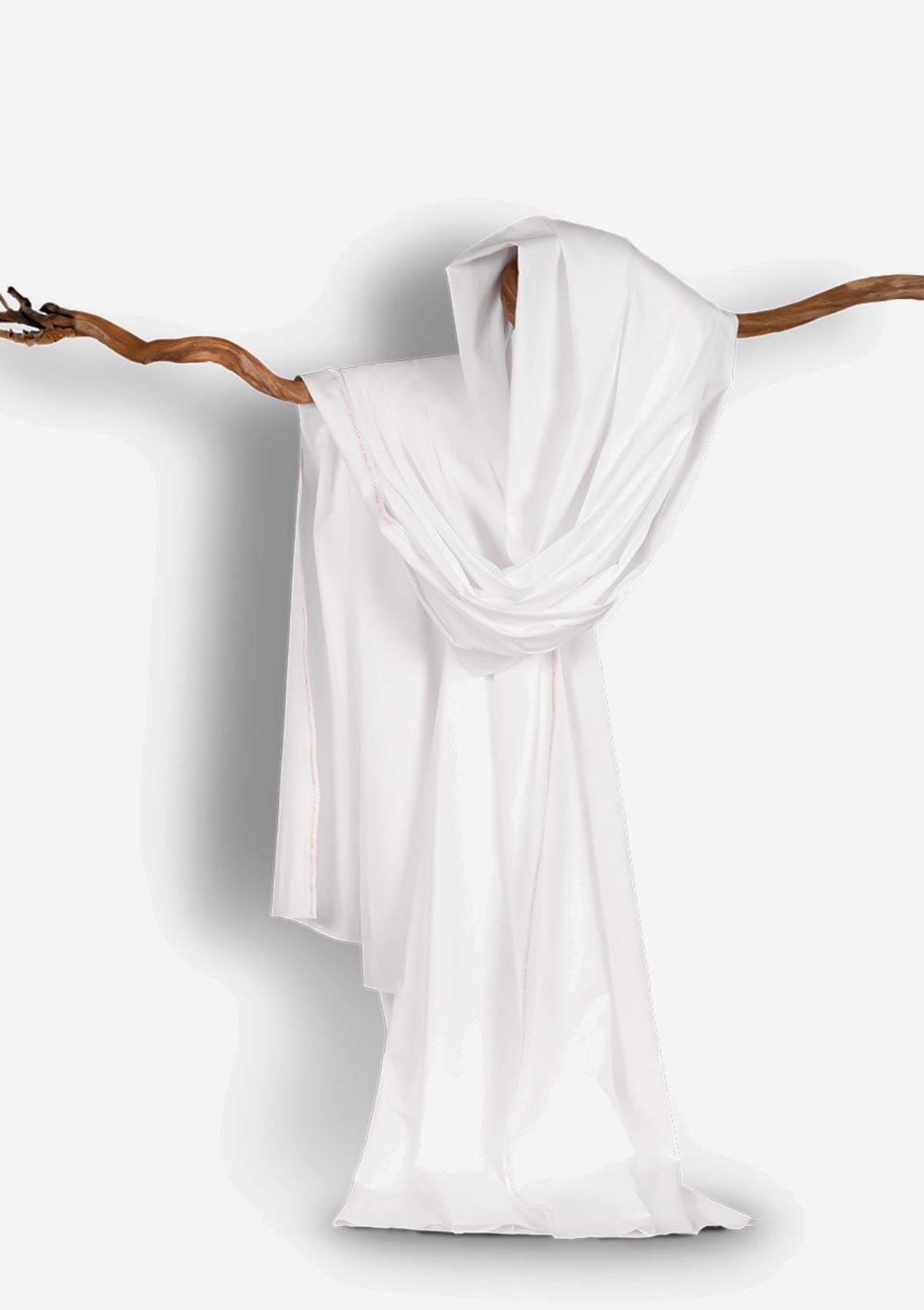 Pasha Solitire Cotton Color# (White) available at Saleem Fabrics Traditions