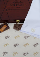 Pasha Solitire Plus Color# (White) available at Saleem Fabrics Traditions