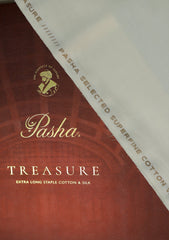 Pasha Treasure Superfine Color#086 (Ivory) available at Saleem Fabrics Traditions