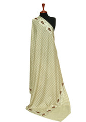 Pashmina Ari Work Shawl D#29 (Skin) Saleem Fabrics