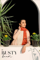 Lawn Collection - Cross Stitch - Uraan - Emborided - RUSTY BEAM