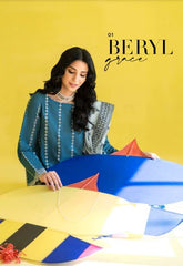 Lawn Collection - Cross Stitch - Uraan - Emborided - BERYL GRACE