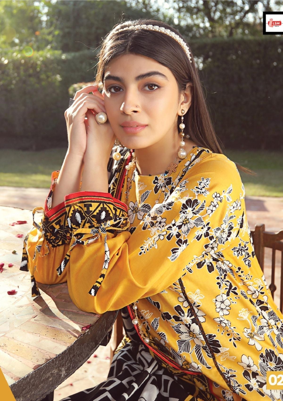 Summer Dress - Lakhany - Komal - Prints - KP#2025A available at Saleem Fabrics Traditions