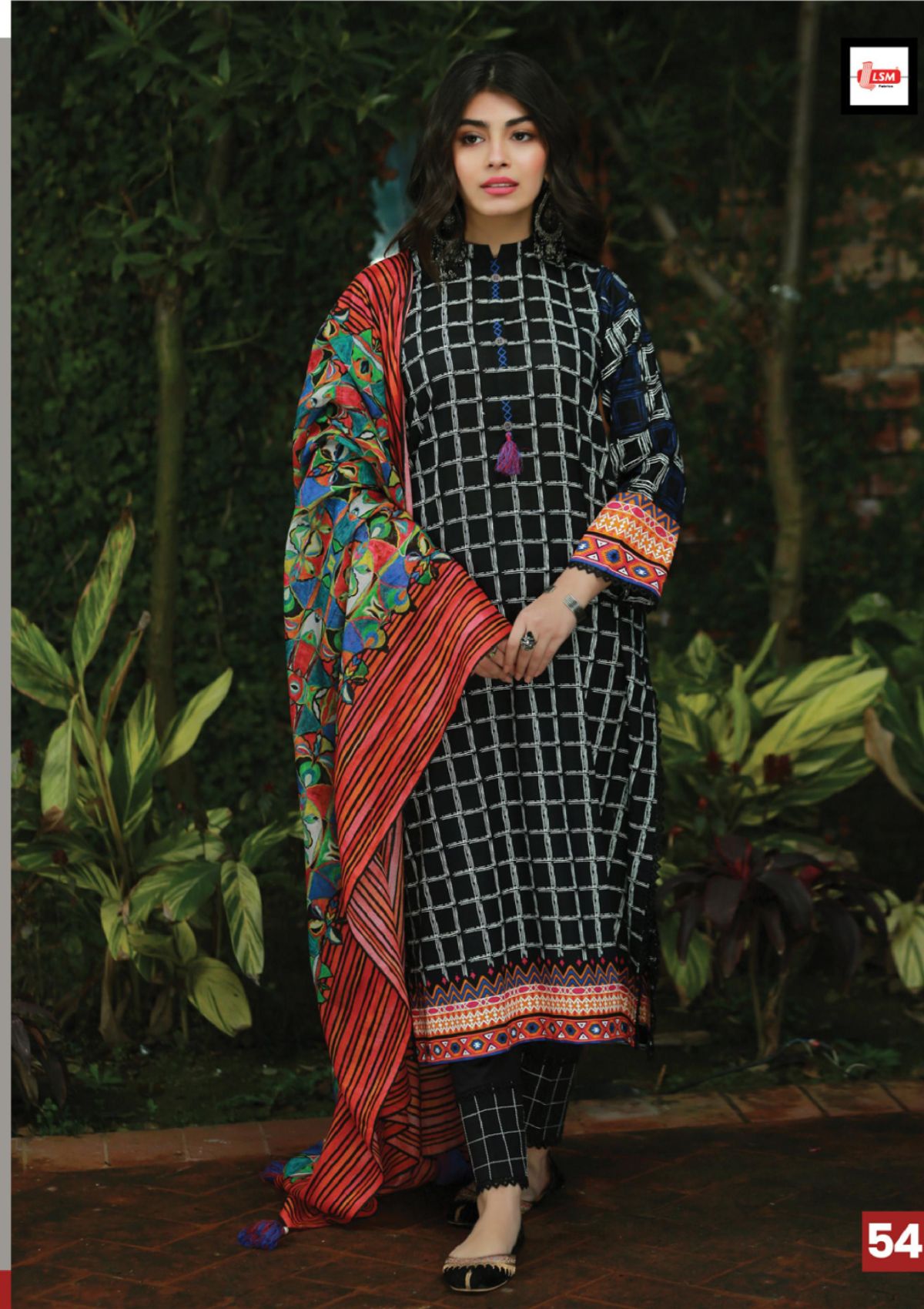 Summer Dress - Lakhany - Komal - Prints - KP#2028B available at Saleem Fabrics Traditions