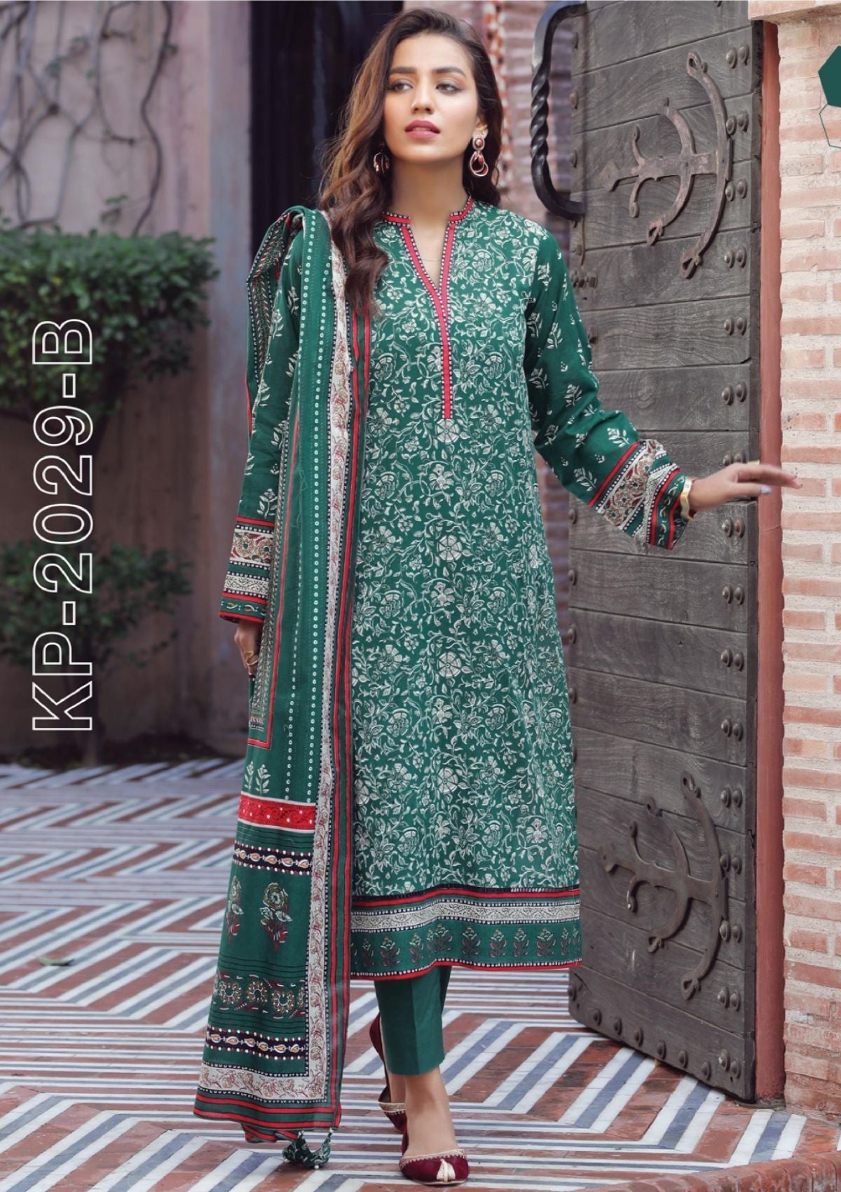 Summer Dress - Lakhany - Komal - Prints - KP#2029B available at Saleem Fabrics Traditions