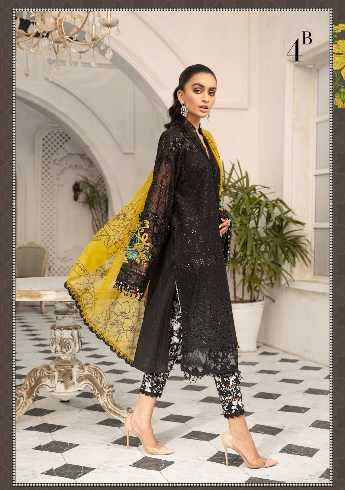 Summer Dress - Maria B - Mein Teri Aan - D#04B available at Saleem Fabrics Traditions