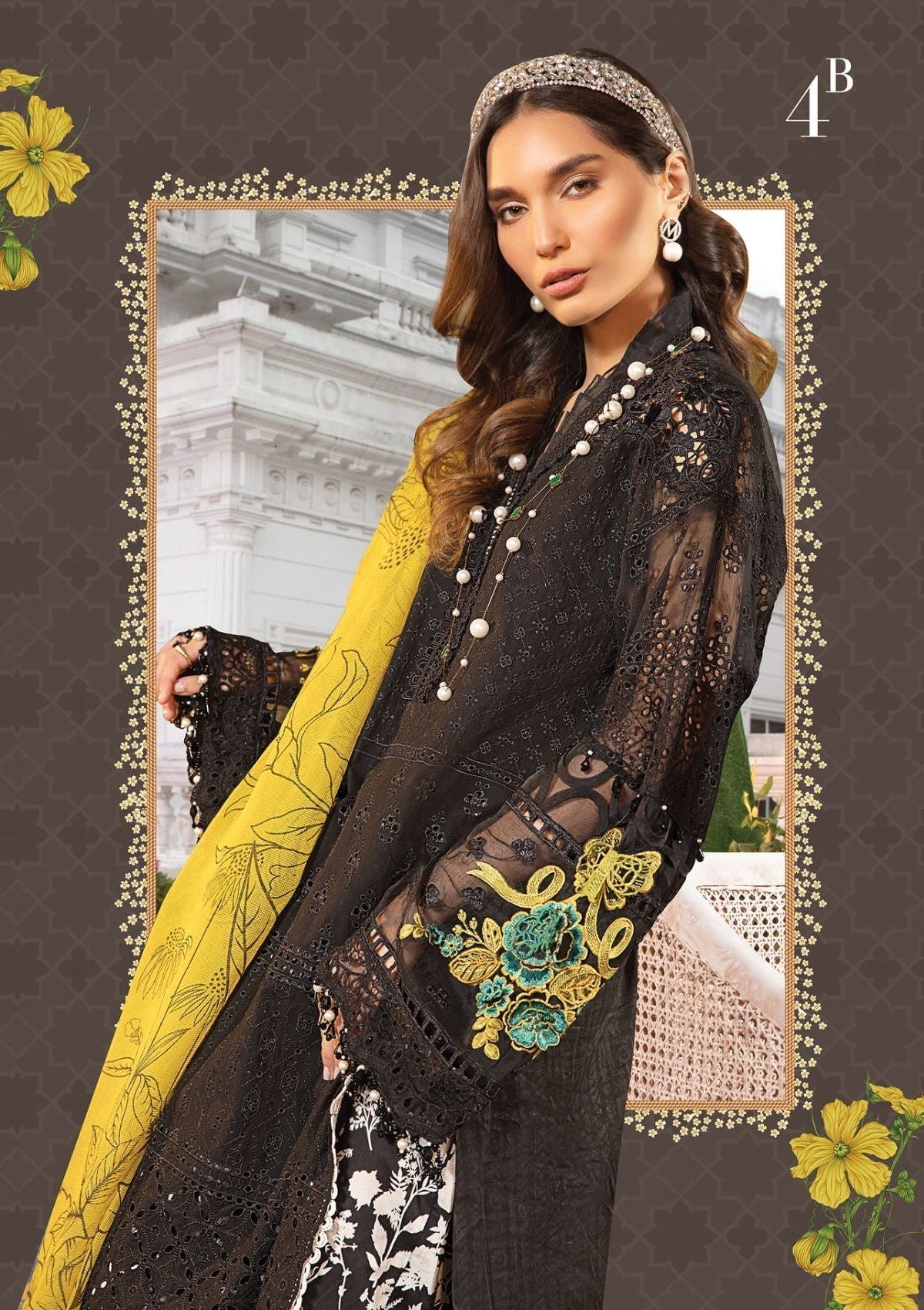 Summer Dress - Maria B - Mein Teri Aan - D#04B available at Saleem Fabrics Traditions