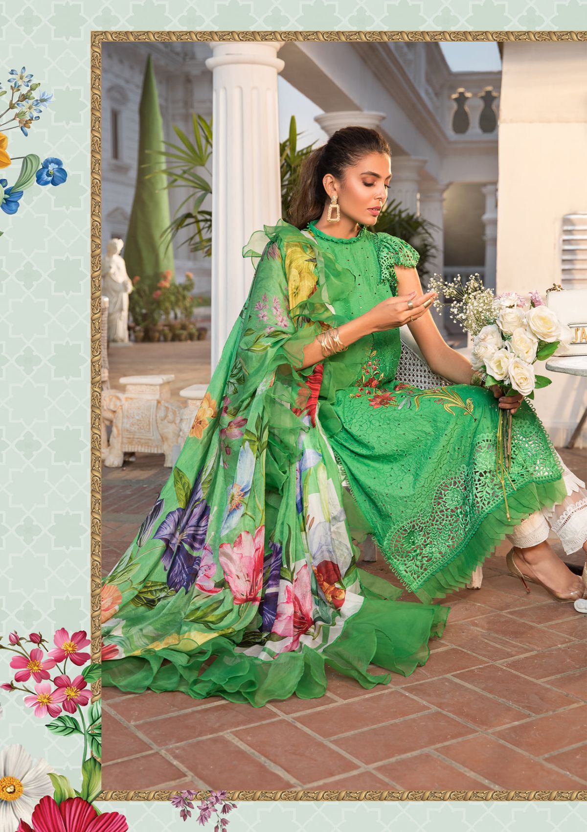 Summer Dress - Maria B - Mein Teri Aan - D#07B available at Saleem Fabrics Traditions