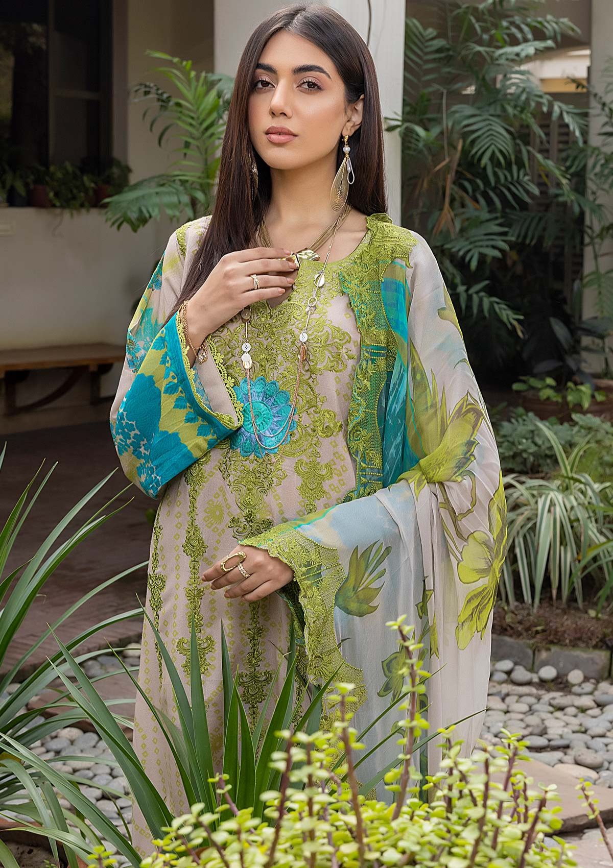 Summer Dress - Qaus - Aghaz-e-Nau -Vol-1 QKR#02 available at Saleem Fabrics Traditions